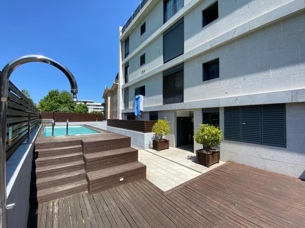 Baiona, Playa Santa Marta, Piscina Apartment Ngoại thất bức ảnh